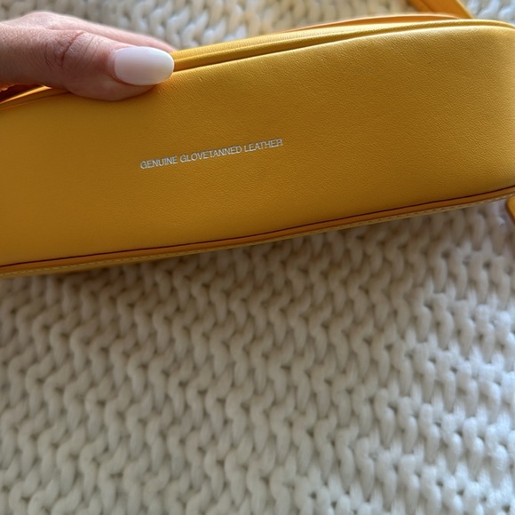 Coach Emmy Yellow Leather Saddle Bag - Picture 6 of 8